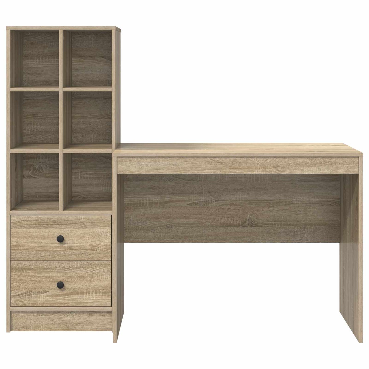 vidaXL Γραφείο Δρύς Sonoma 145.5 x 50 x 127 εκ 2 τμχ.