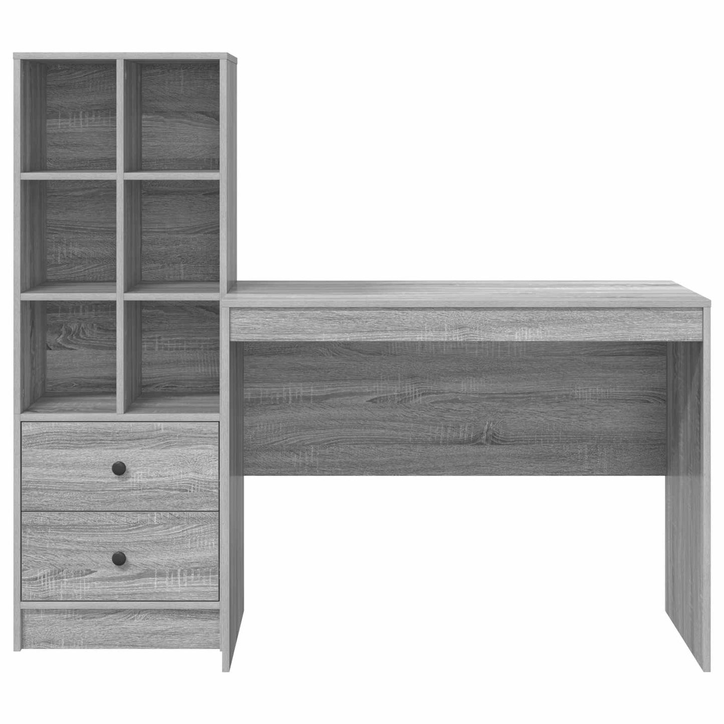 vidaXL Γραφείο Γκρίζο Σονομα 145.5 x 50 x 127 εκ 2 τμχ.