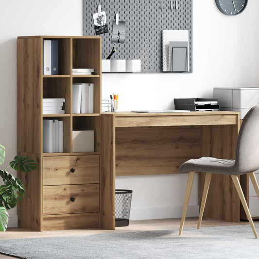 vidaXL Γραφείο Artisan Oak 145.5 x 50 x 127 εκ 2 τμχ.