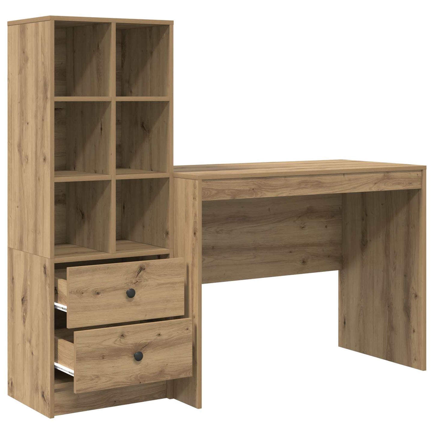 vidaXL Γραφείο Artisan Oak 145.5 x 50 x 127 εκ 2 τμχ.