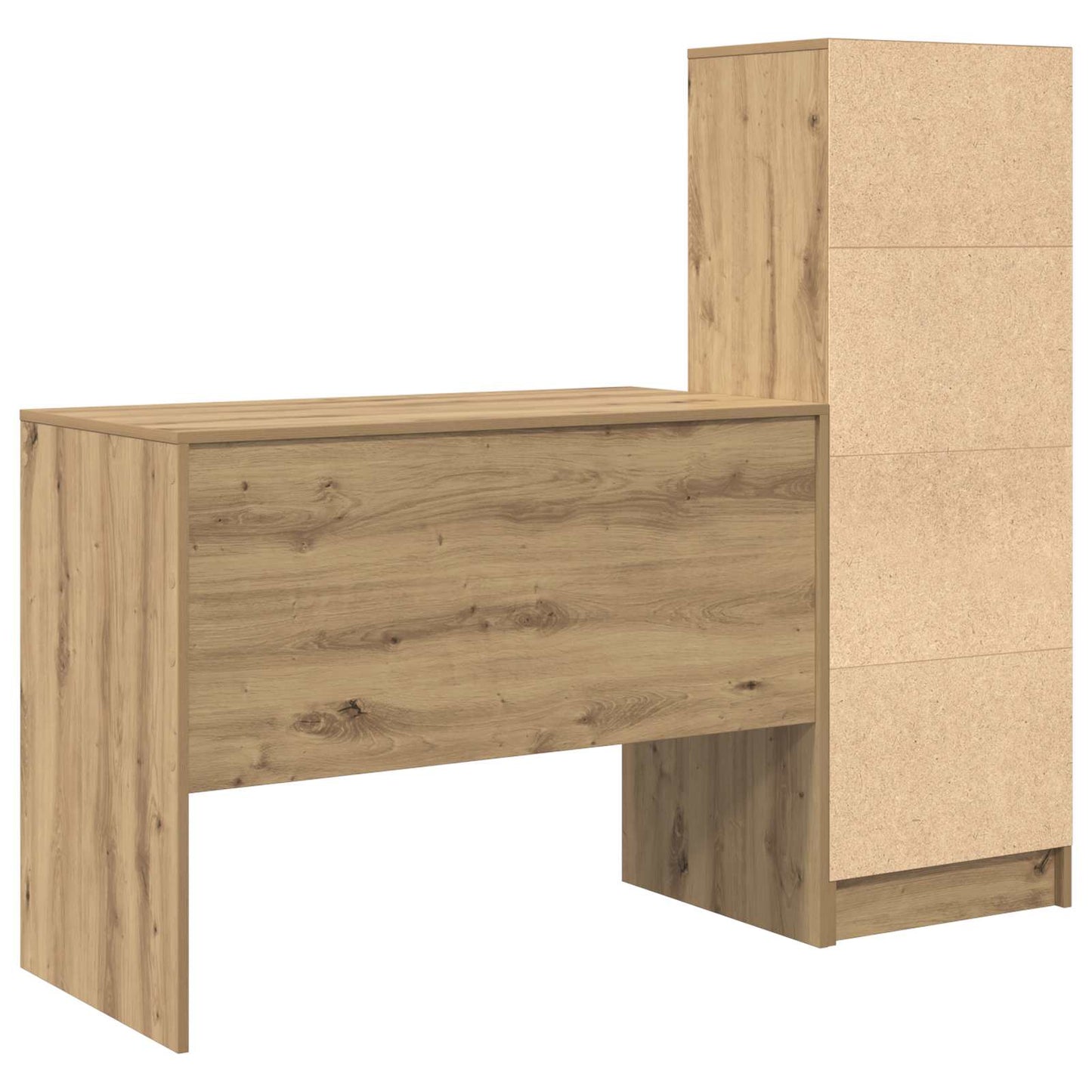 vidaXL Γραφείο Artisan Oak 145.5 x 50 x 127 εκ 2 τμχ.