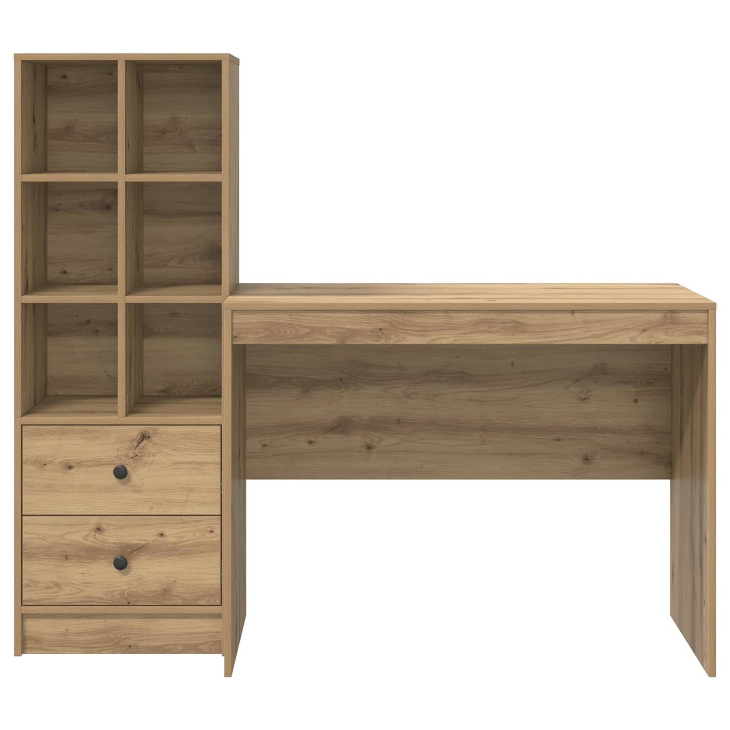 vidaXL Γραφείο Artisan Oak 145.5 x 50 x 127 εκ 2 τμχ.