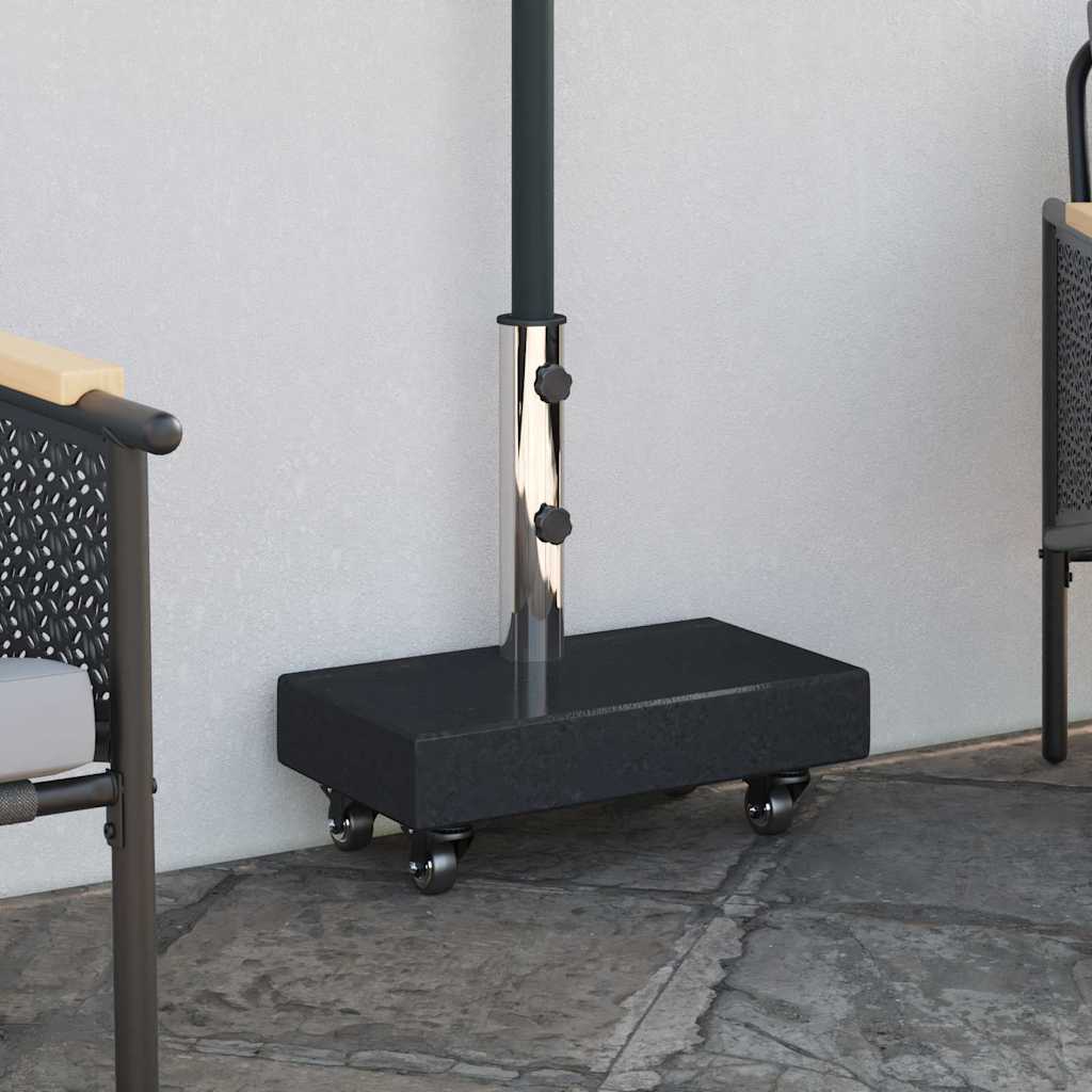 vidaXL Βάση ομπρέλας Μαύρο 45 x 25 x 45 εκ. Γρανίτης