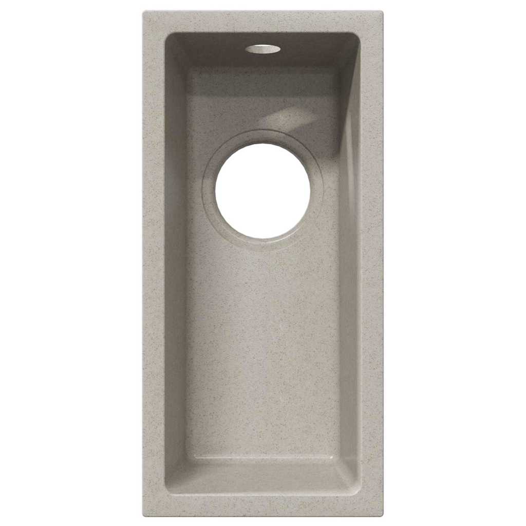 vidaXL Σιντρινο κουζίνας Μπεζ 21 x 44 x 14 εκ. Γρανίτης