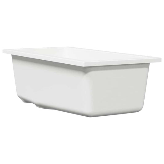 vidaXL Σιντρινο κουζίνας Λευκό 21 x 44 x 14 εκ. Γρανίτης