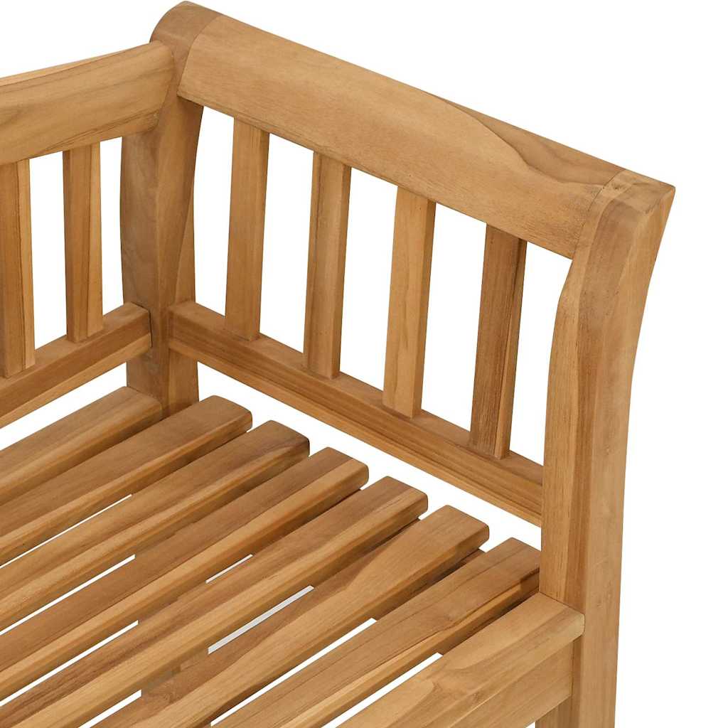 vidaXL παγκάκι Καφέ 120 x 53,5 x 85 εκ Μασίφ ξύλο teak