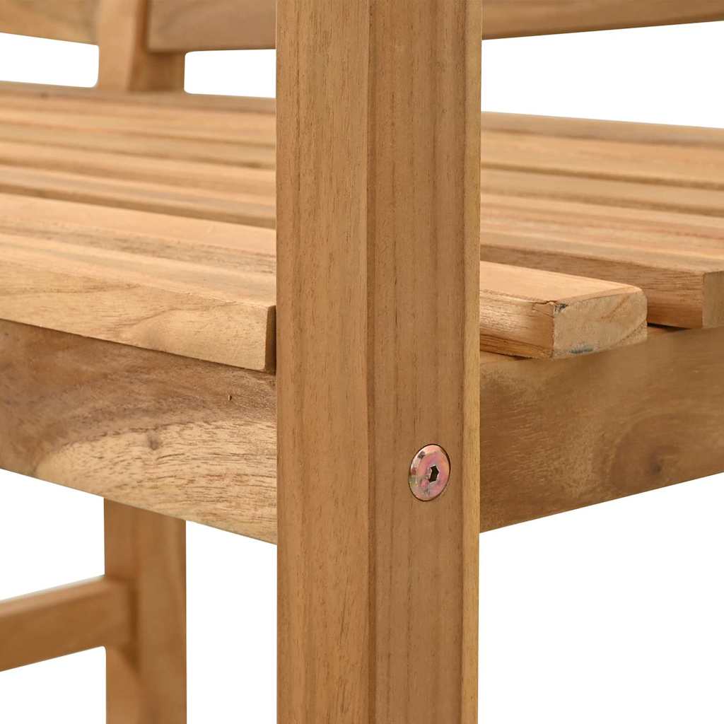 vidaXL παγκάκι Καφέ 120 x 53,5 x 85 εκ Μασίφ ξύλο teak
