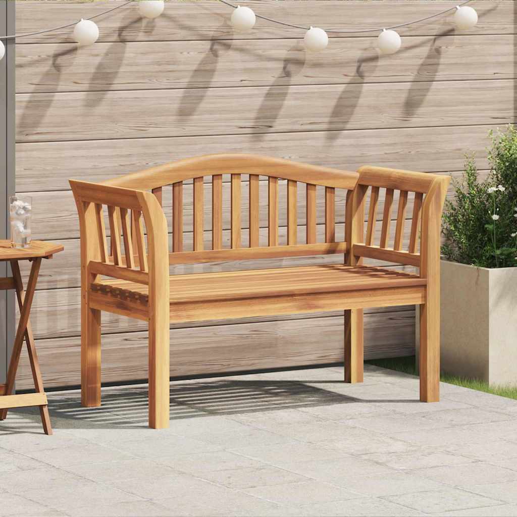 vidaXL παγκάκι Καφέ 120 x 53,5 x 85 εκ Μασίφ ξύλο teak