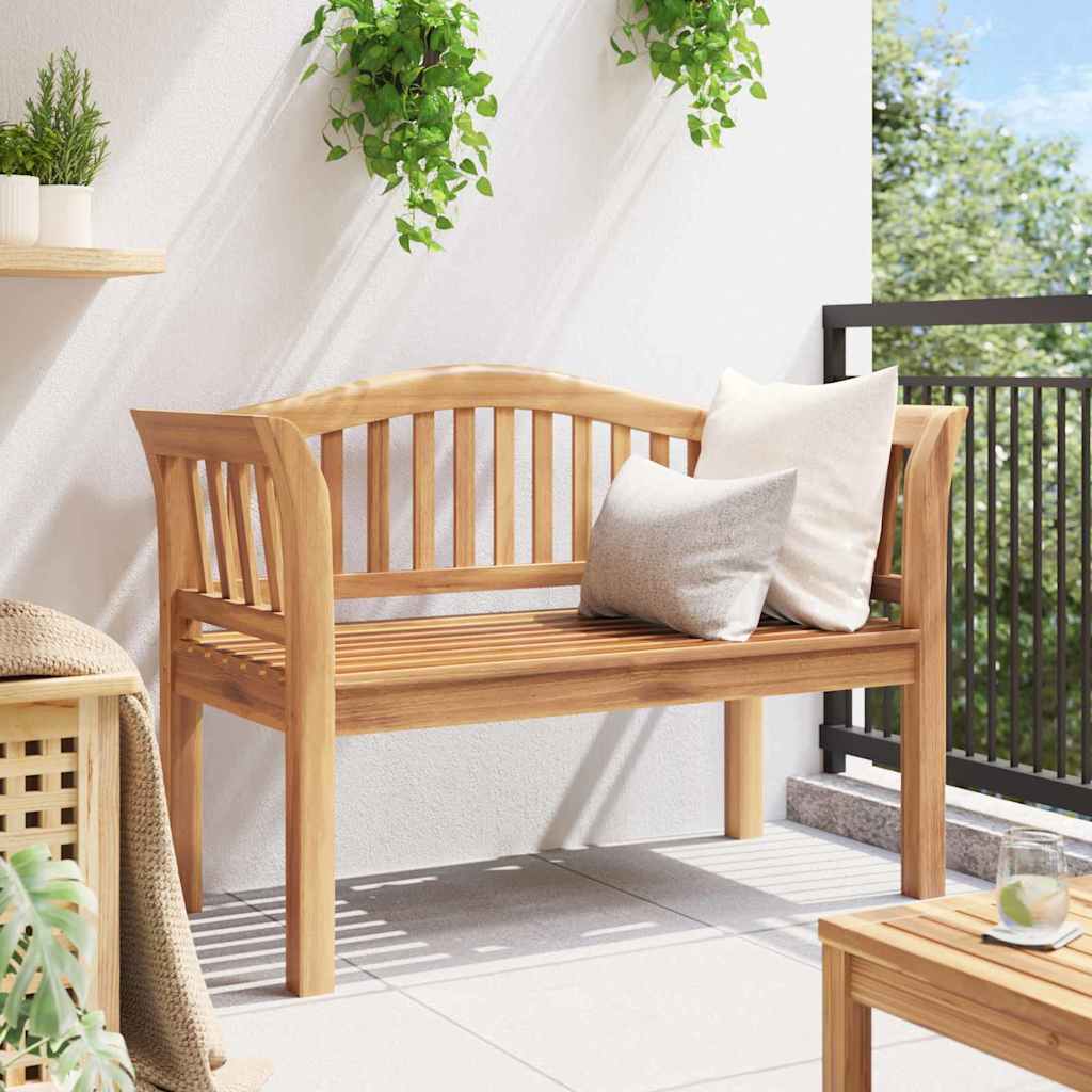 vidaXL παγκάκι Καφέ 120 x 53,5 x 85 εκ Μασίφ ξύλο teak