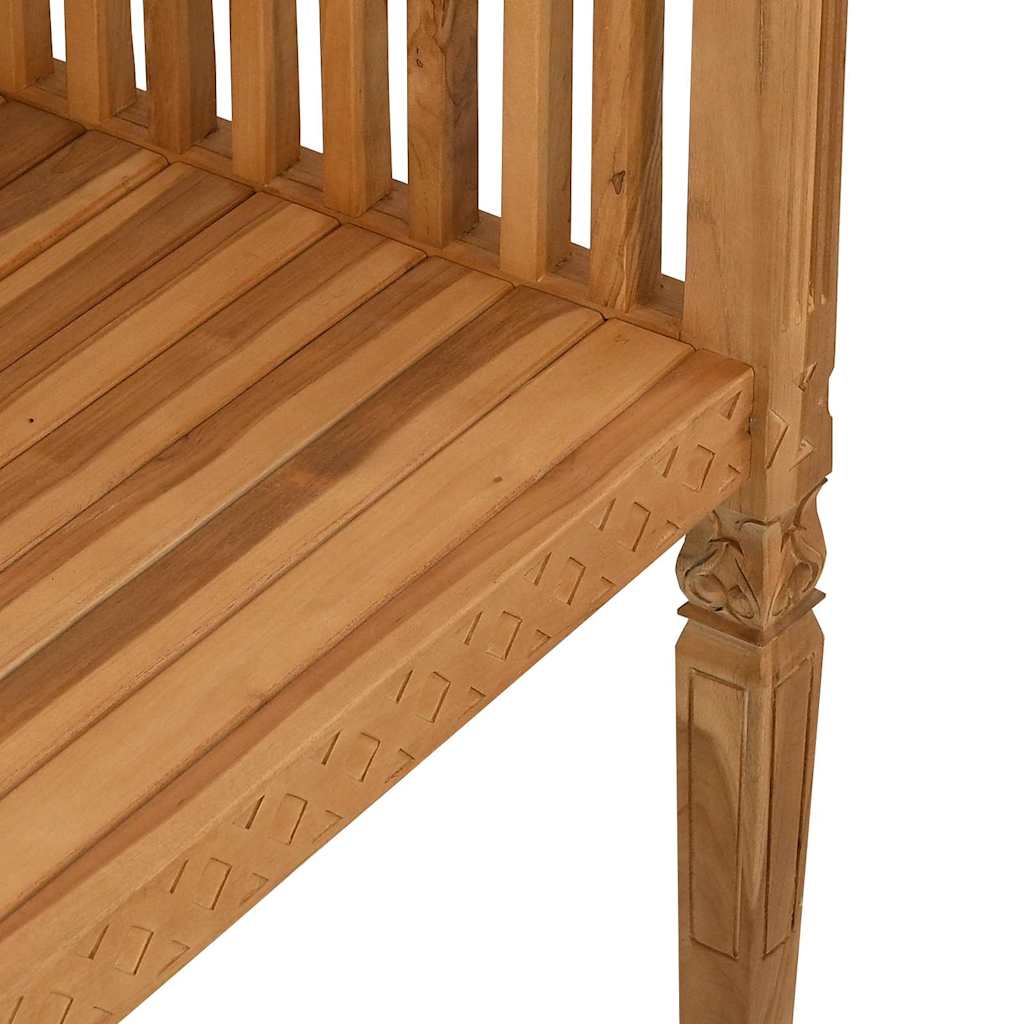 vidaXL παγκάκι Καφέ 127,5 x 52 x 80 εκ Μασίφ ξύλο teak