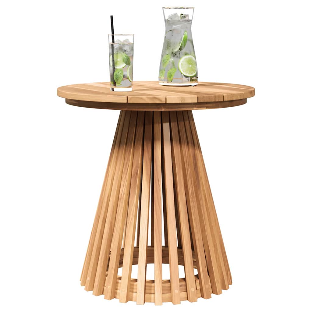 vidaXL Τραπεζάκι Πλευράς Καφέ 50 x 50 x 49,5 εκ Στερεό Ξύλο Τίκ