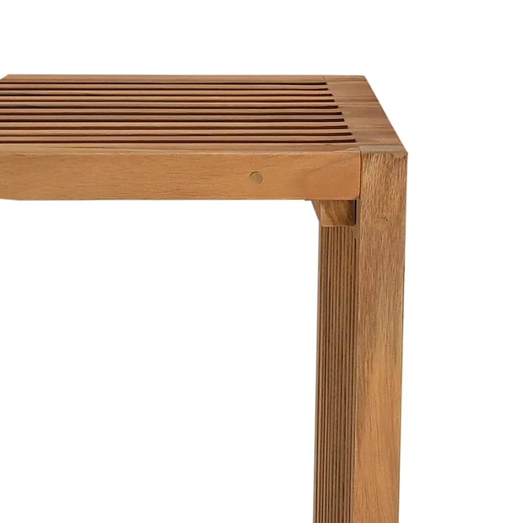 vidaXL Πλευρικό Τραπέζι Κήπου Καφέ 50 x 32,5 x 35 εκ Στερεό Ξύλο Τίκ