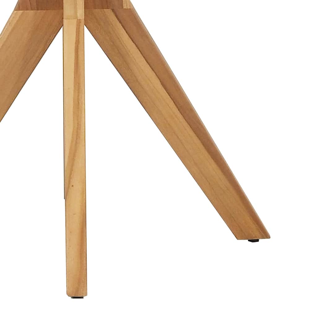 vidaXL Τραπεζάκι Πλευράς Καφέ 70 x 70 x 75 cm Στερεό Ξύλο Τίκ