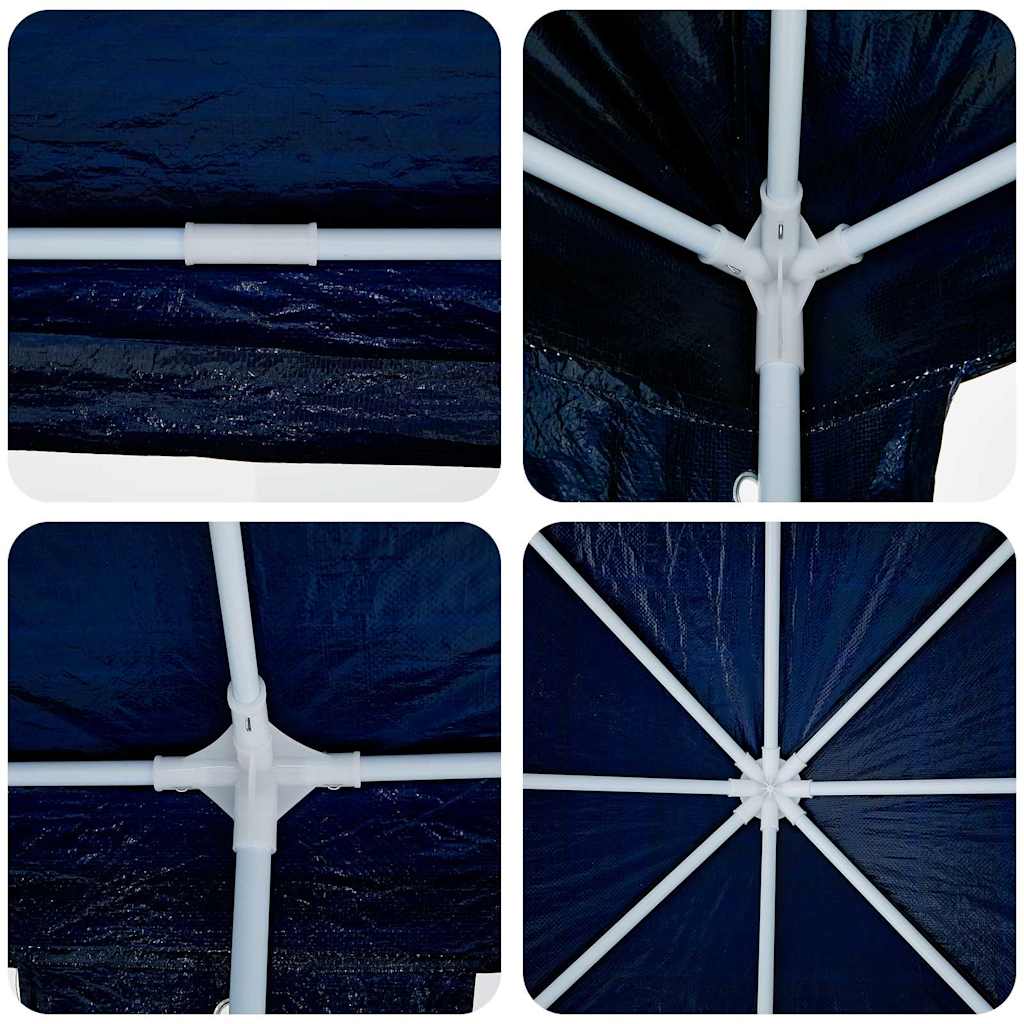 vidaXL Τέντα Πάρτι με 12 Πλευρικούς Τοίχους Μπλε 8x4 μ PE