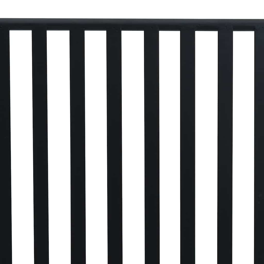 vidaXL Παγκάκι κήπου Μαύρο 104 x 54 x 93εκ Ατσάλι