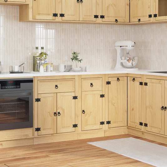 vidaXL Ντουλαπιού με ράφι Μέλι 40 x 46 x 81,5 εκ Στερεά ξυλεία πεύκου