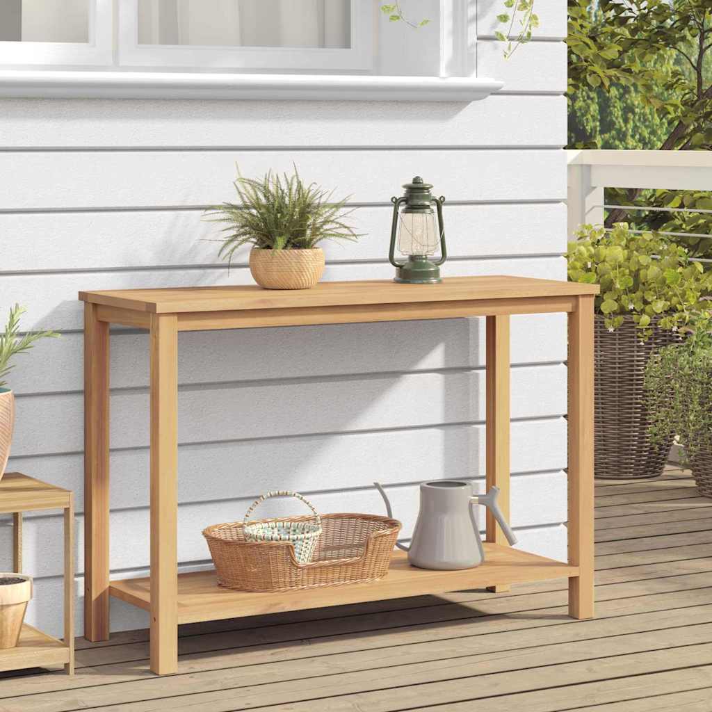 vidaXL Τραπέζι κονσόλας Καφέ 110 x 40 x 45 cm Στερεό Ξύλο Τίκ