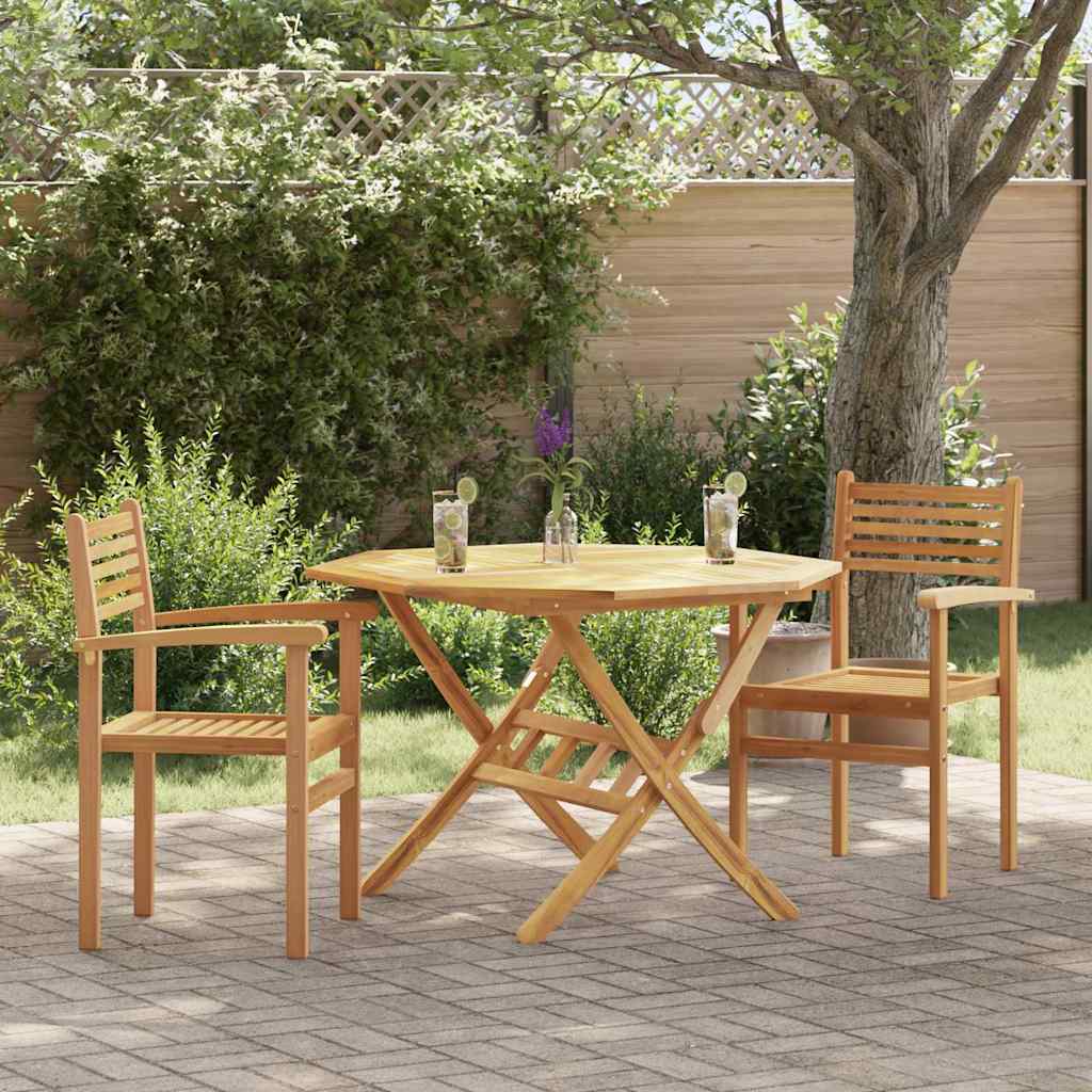 vidaXL Καρέκλα 2 pcs Καφέ 56 x 55 x 90.5 εκ Στερεό Ξύλο Τίκ