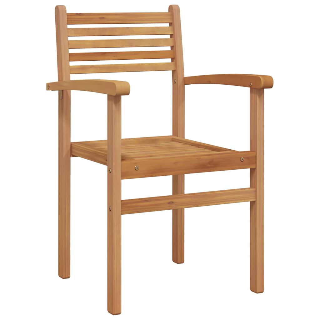 vidaXL Καρέκλα 2 pcs Καφέ 56 x 55 x 90.5 εκ Στερεό Ξύλο Τίκ