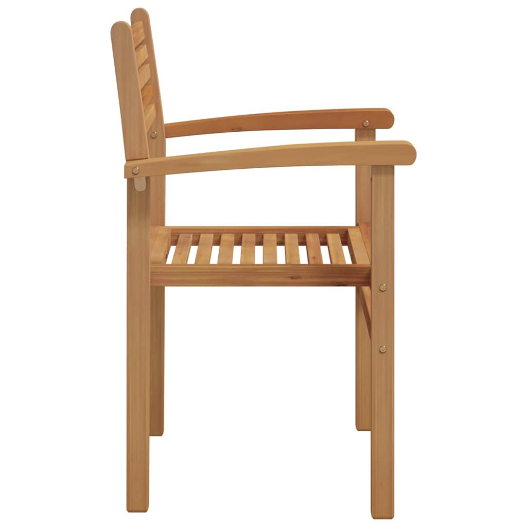 vidaXL Καρέκλα 2 pcs Καφέ 56 x 55 x 90.5 εκ Στερεό Ξύλο Τίκ