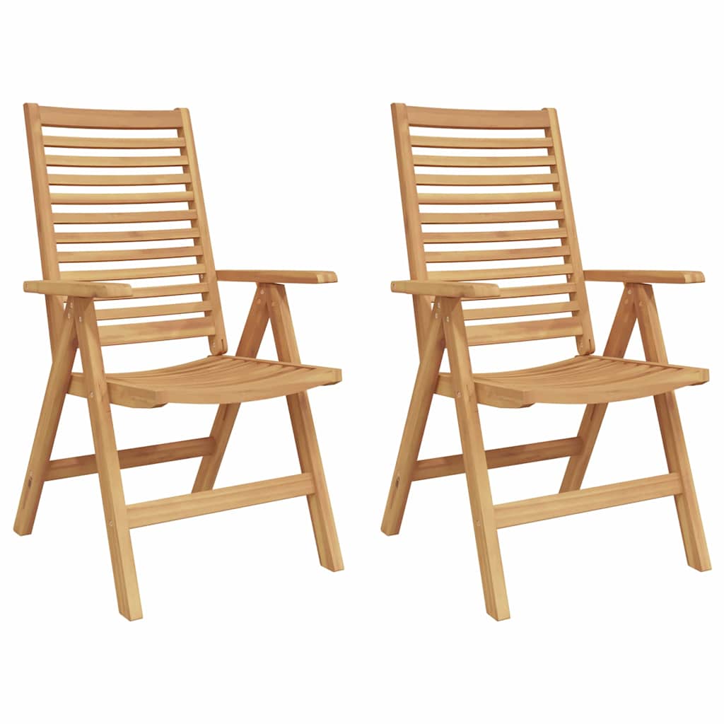 vidaXL Καρέκλα 2 pcs Καφέ 64.5 x 52 x 108 εκ. Στερεό Ξύλο Τίκ