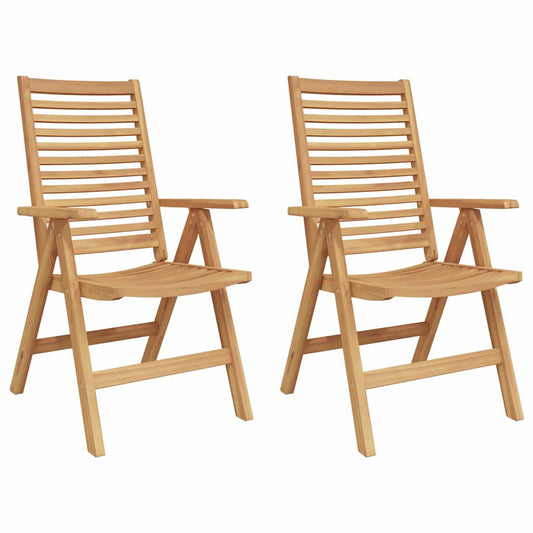 vidaXL Καρέκλα 2 pcs Καφέ 64.5 x 52 x 108 εκ. Στερεό Ξύλο Τίκ