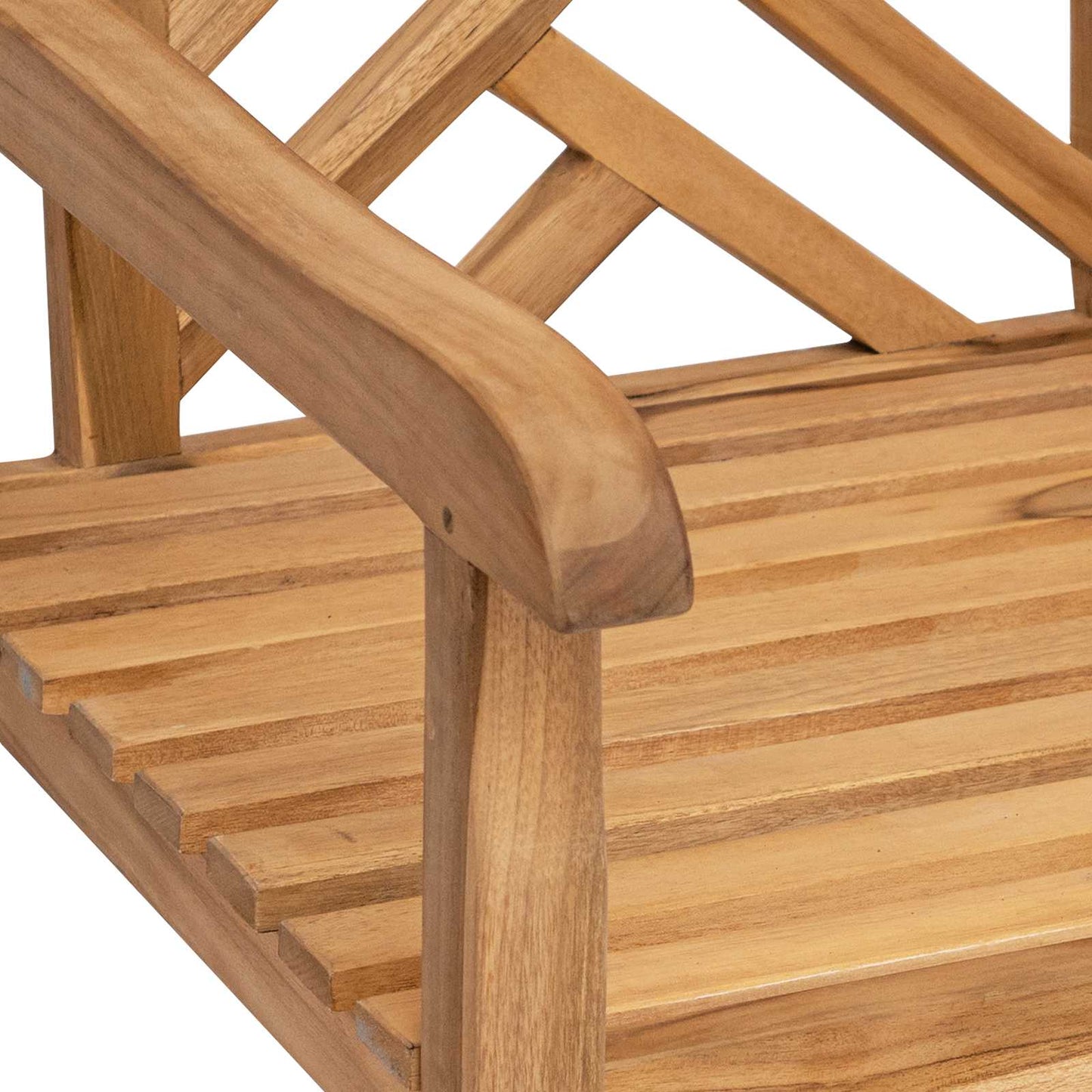 vidaXL Καρέκλα Κήπου 2 pcs 60 x 58 x 90 εκ Στερεό Ξύλο Τίκ