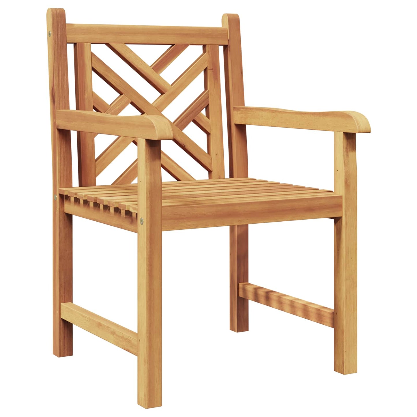 vidaXL Καρέκλα Κήπου 2 pcs 60 x 58 x 90 εκ Στερεό Ξύλο Τίκ