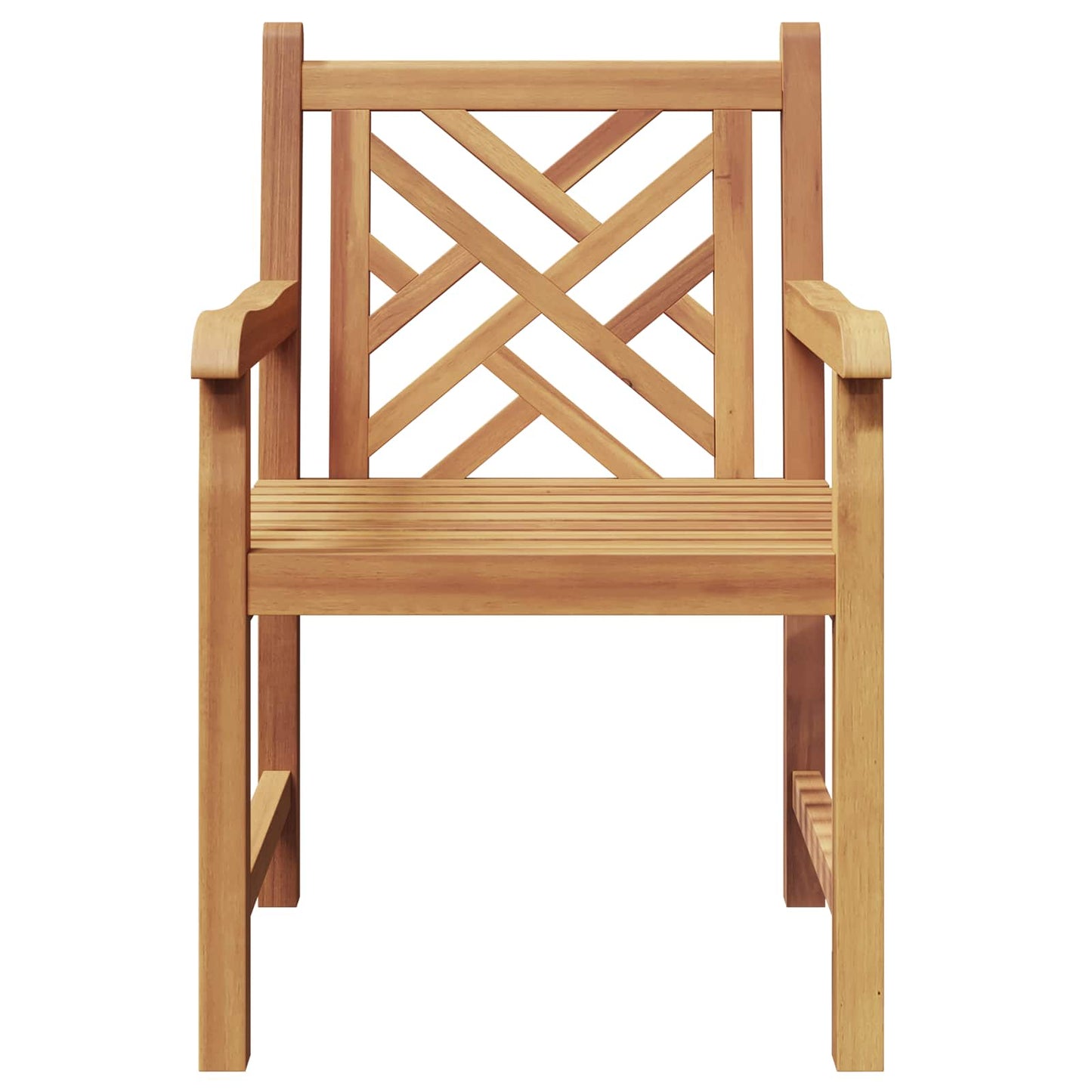 vidaXL Καρέκλα Κήπου 2 pcs 60 x 58 x 90 εκ Στερεό Ξύλο Τίκ