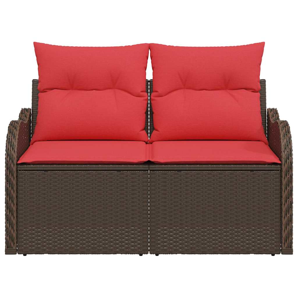 vidaXL Καναπές Κήπου με μαξιλάρι 121 x 62 x 69 εκ. συνθετικό ρατάν