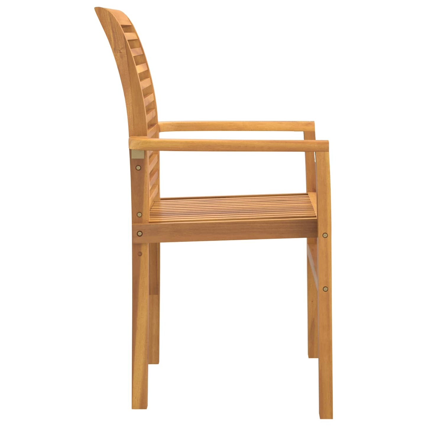 vidaXL Καρέκλα τραπεζαρίας 2 pcs Καφέ 62 x 55 x 94 εκ Στερεό Ξύλο Τίκ