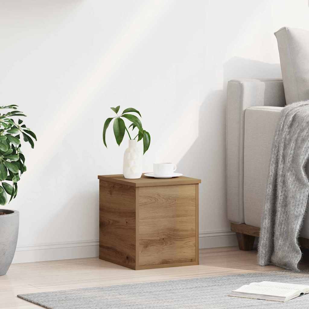 vidaXL Κουτί αποθήκευσης με αποθήκευση Artisan Oak 30 x 35 x 35 cm