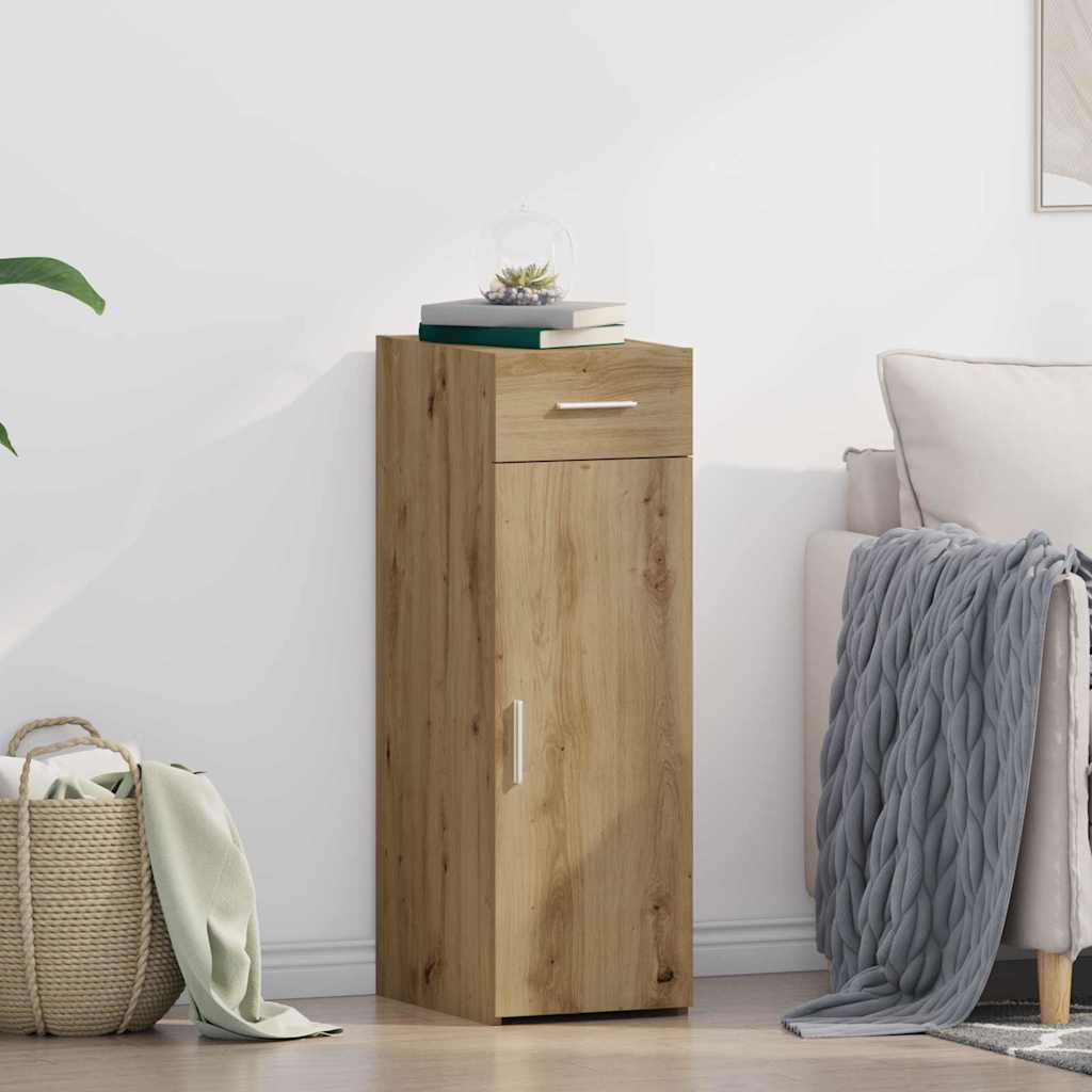 vidaXL Πλαϊνό γραφείο με συρτάρι Artisan Oak 30 x 42,5 x 93 εκ.