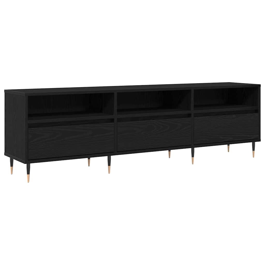vidaXL Ντουλάπι TV Μαύρη Οξυά 150 x 30 x 45 εκ Επεξεργασμένο ξύλο