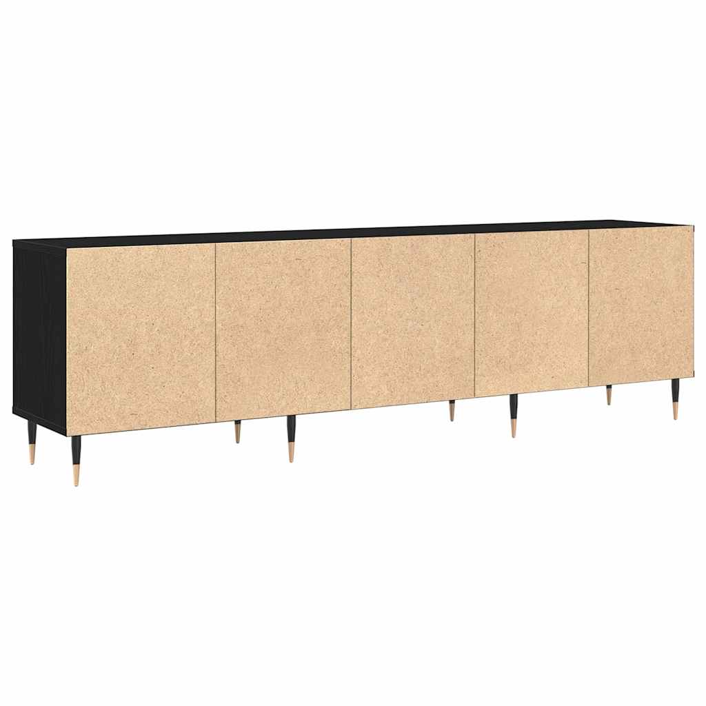 vidaXL Ντουλάπι TV Μαύρη Οξυά 150 x 30 x 45 εκ Επεξεργασμένο ξύλο