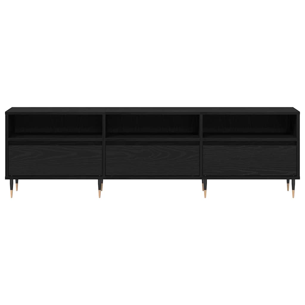 vidaXL Ντουλάπι TV Μαύρη Οξυά 150 x 30 x 45 εκ Επεξεργασμένο ξύλο