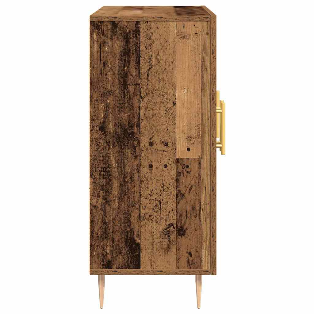 vidaXL Πλαϊνό γραφείο Παλαιό ξύλο 90 x 34 x 80 εκ. Επεξεργασμένο ξύλο