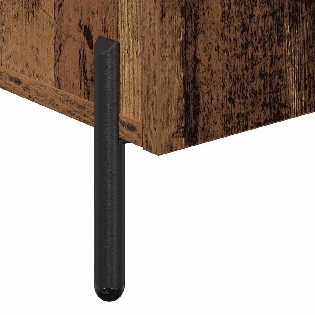 vidaXL Πλαϊνό γραφείο Παλαιό ξύλο 90 x 34 x 80 εκ. Επεξεργασμένο ξύλο