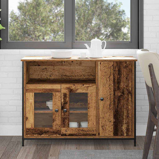 vidaXL Πλαϊνό γραφείο Παλιό ξύλο 100 x 35 x 75 εκ.