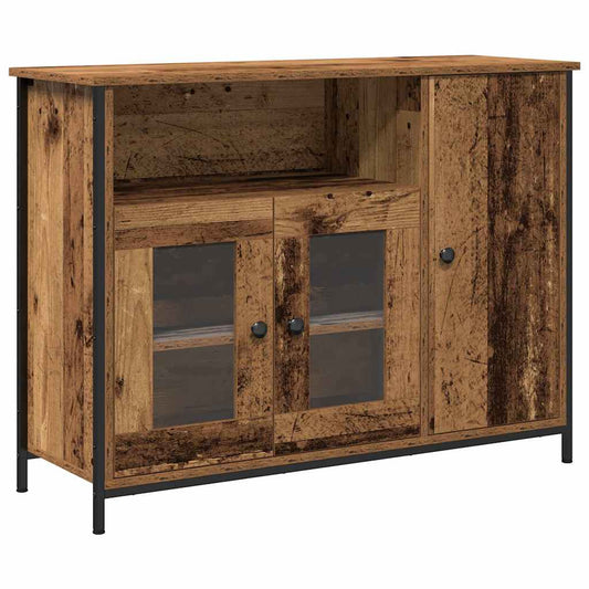 vidaXL Πλαϊνό γραφείο Παλιό ξύλο 100 x 35 x 75 εκ.