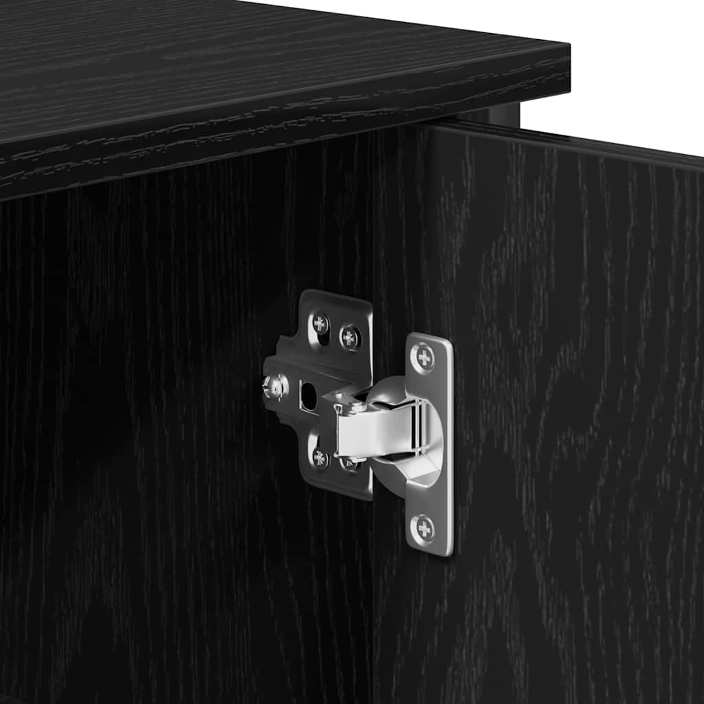 vidaXL Πλαϊνό γραφείο Μαύρη Οξυά 100 x 35 x 70 εκ.