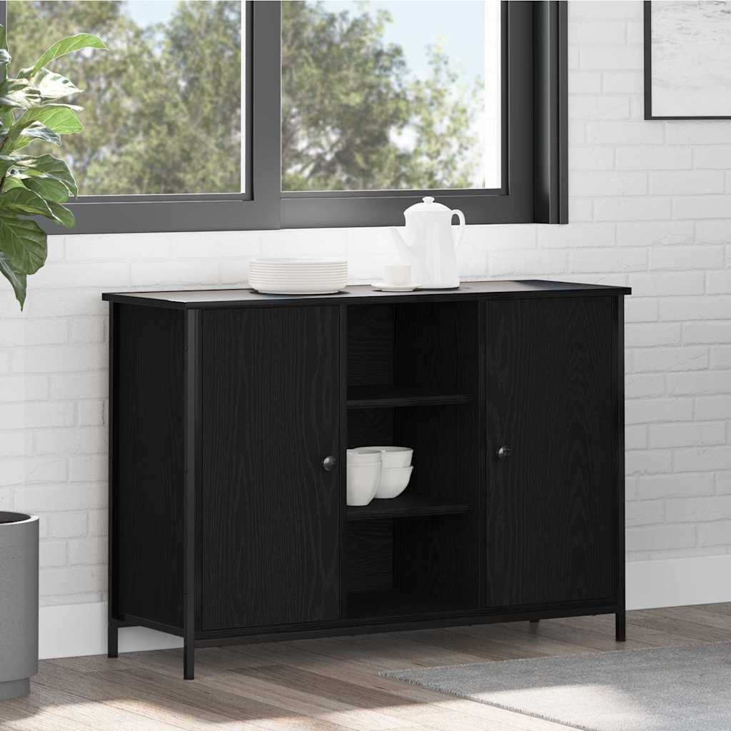 vidaXL Πλαϊνό γραφείο Μαύρη Οξυά 100 x 35 x 70 εκ.
