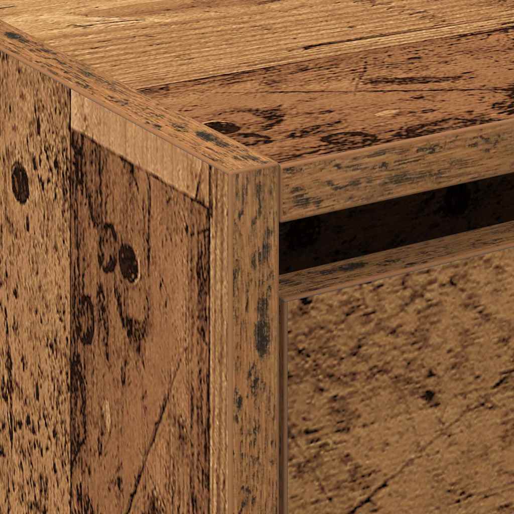 vidaXL Ντουλάπα Παπουτσιών με αποθήκευση Παλιό Ξύλο 60 x 21 x 57 cm