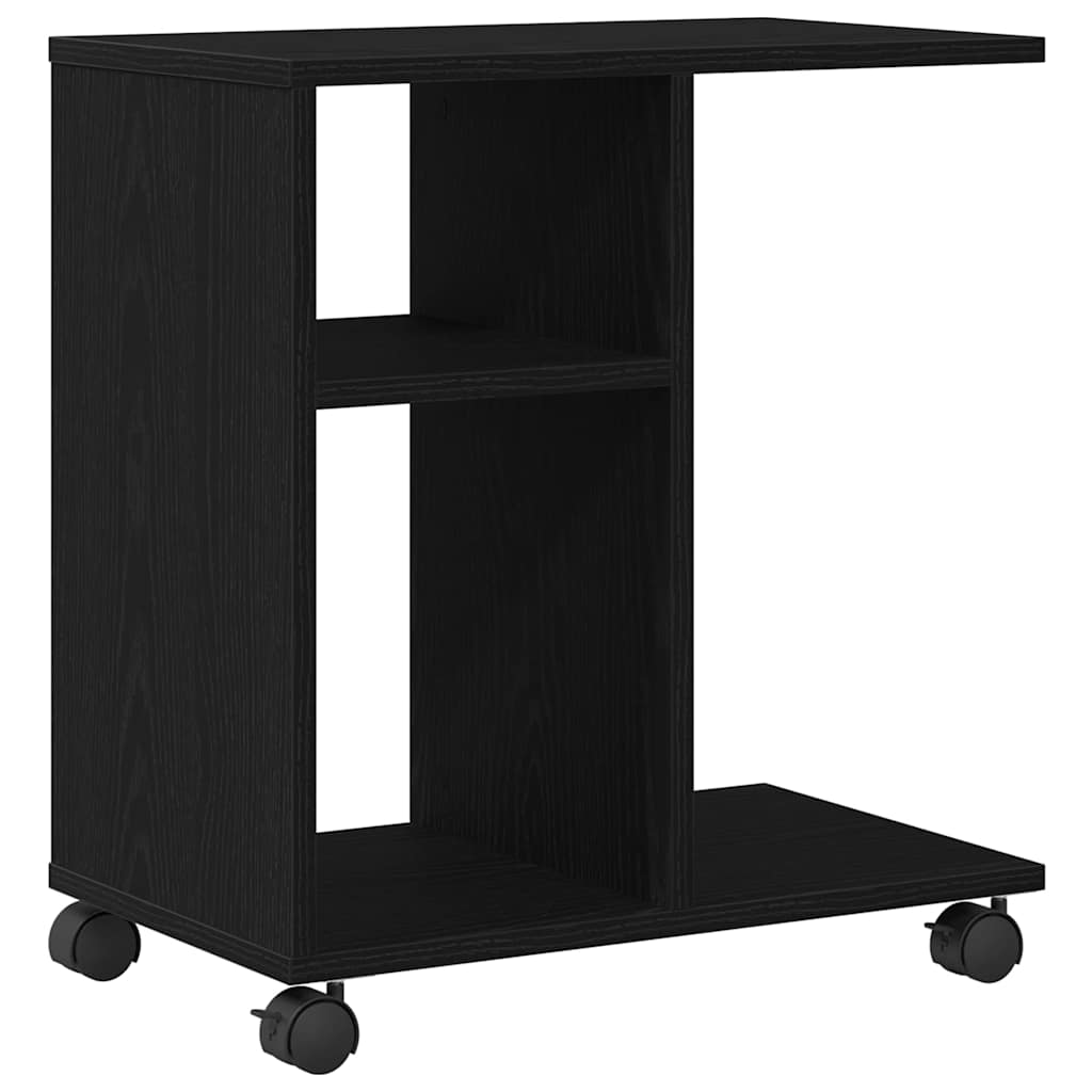 vidaXL Κοντρόλ Τραπέζι Μαύρη δρυς 50 x 30 x 55 εκ. Επεξεργασμένο ξύλο