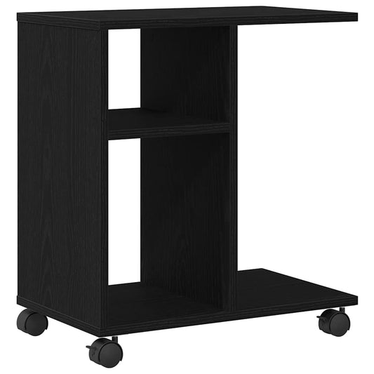 vidaXL Κοντρόλ Τραπέζι Μαύρη δρυς 50 x 30 x 55 εκ. Επεξεργασμένο ξύλο