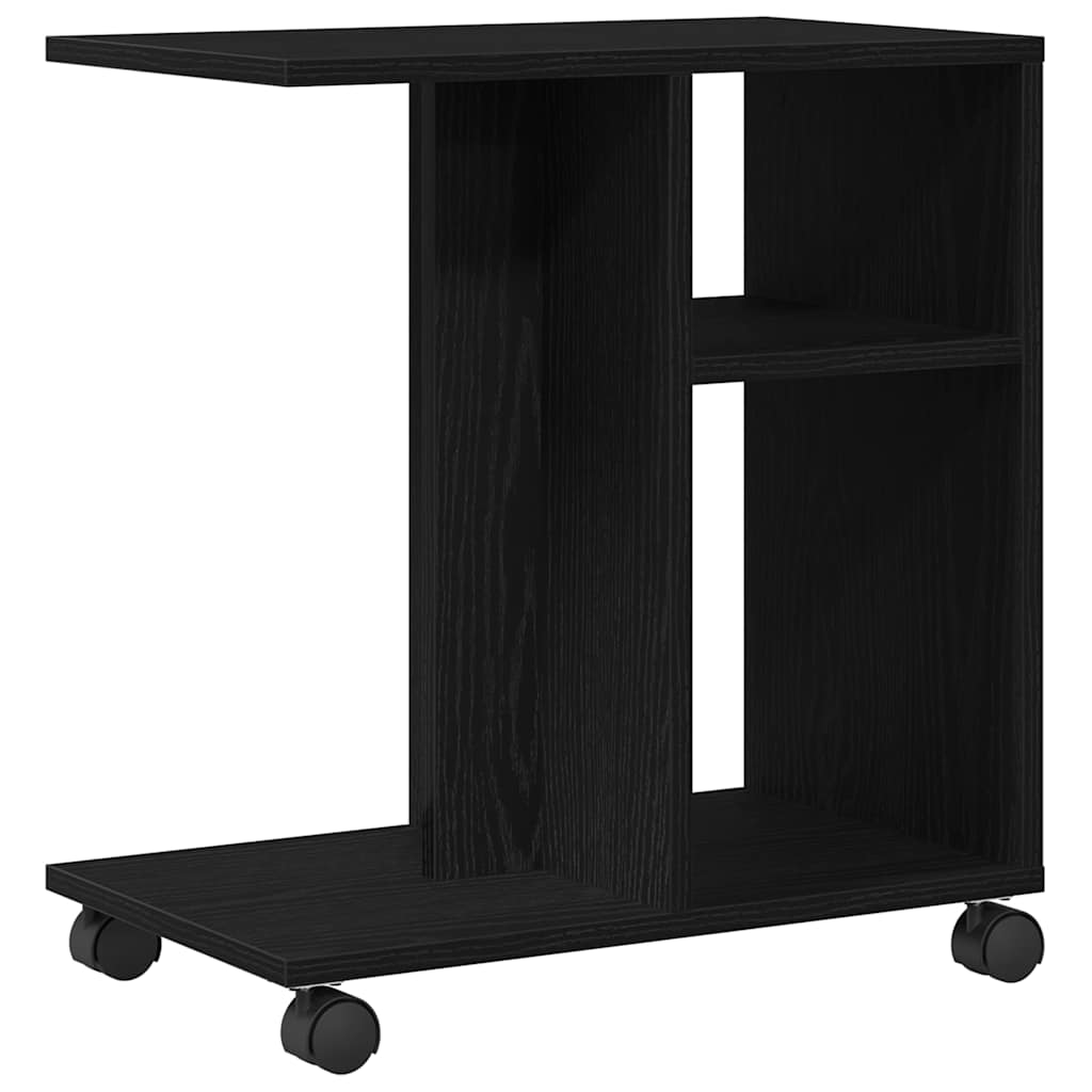 vidaXL Κοντρόλ Τραπέζι Μαύρη δρυς 50 x 30 x 55 εκ. Επεξεργασμένο ξύλο