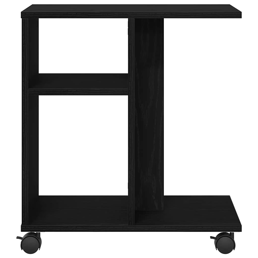 vidaXL Κοντρόλ Τραπέζι Μαύρη δρυς 50 x 30 x 55 εκ. Επεξεργασμένο ξύλο