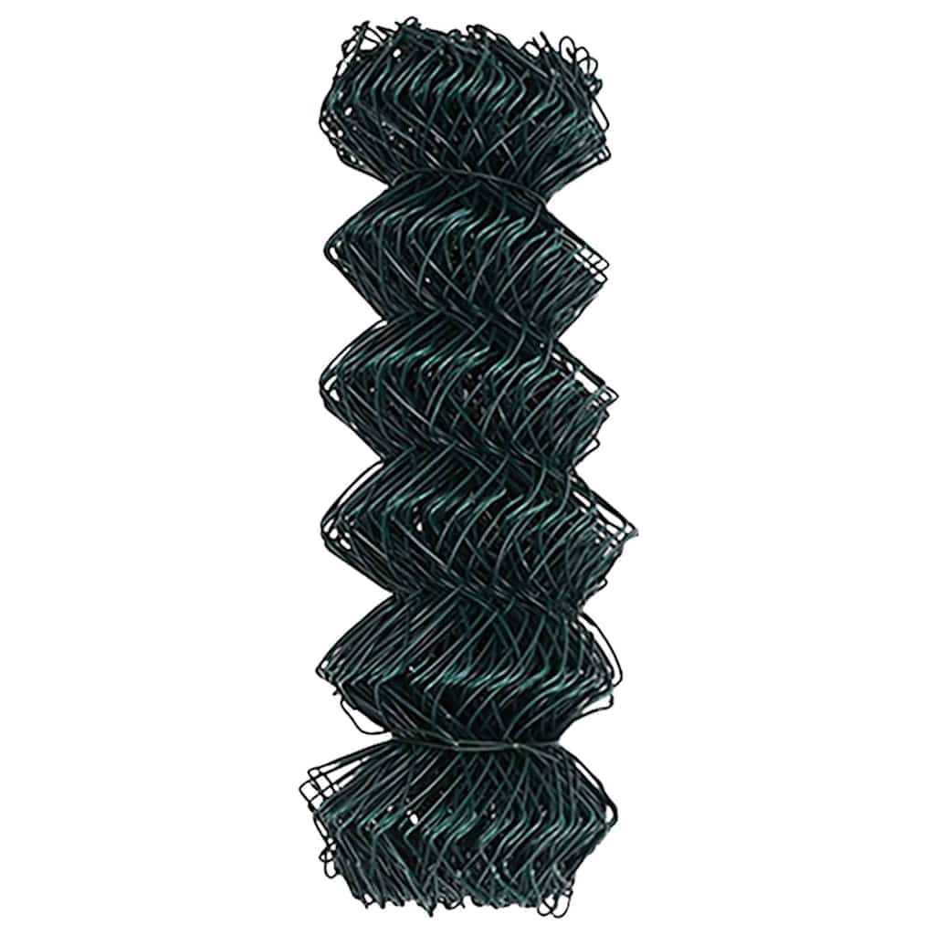 vidaXL Φράχτης Chain Link Πράσινος 0.4x10 μ Ατσάλι