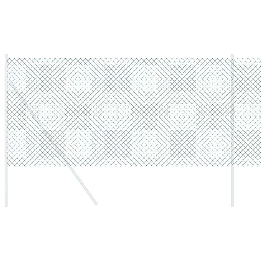 vidaXL Φράχτης Chain Link Πράσινος 0.4x10 μ Ατσάλι