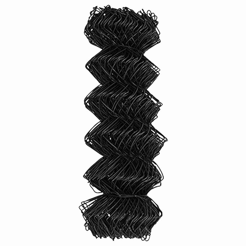 vidaXL Φράχτης Αλυσίδας Γκρι 0.8x10 μ Χάλυβας